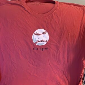 Life is Good. Baseball T-shirt XXL